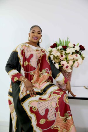 Tunique longue en soie