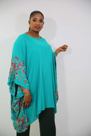 Tunique Courte 3/4 - motif broderie