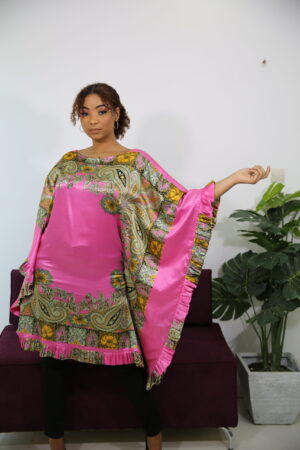 Tunique Courte en satin de soie - Fleurette