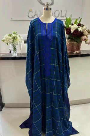 Tunique en coton suisse avec manche poignée + broderie