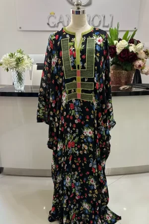 Tunique en fleurettes coupe suzanne carré pince