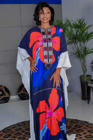 Tunique “Flamme Tropicale” – Élégance et audace